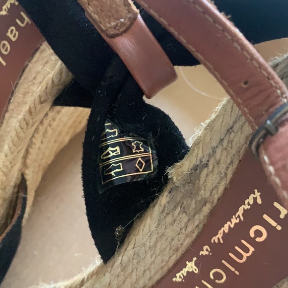 Eric Michael Katherine suede espadrille wedges, 38 - Picture 6 of 9